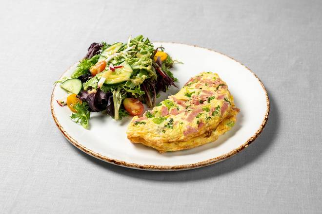 Order Ham & Gruyere Omelette food online from Le Pain Quotidien store, New Canaan on bringmethat.com