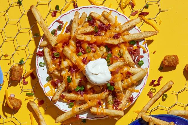 Order Loaded Fries food online from Coop & Run store, Spartanburg on bringmethat.com