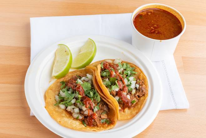 Order Quesabirria Taco (1 pc) food online from Tacos Por Favor store, Santa Monica on bringmethat.com