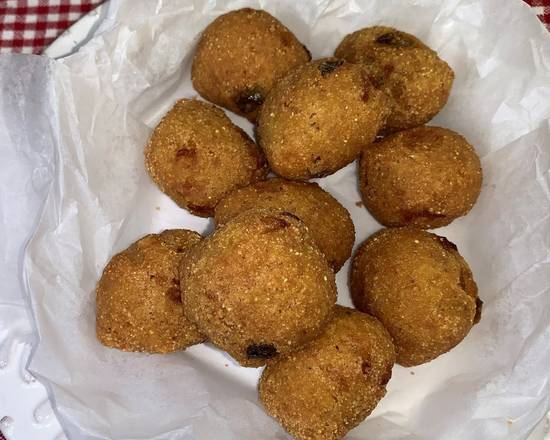 Order Hushpuppies (10) food online from Crispy Chicken & Rice store, Garland on bringmethat.com