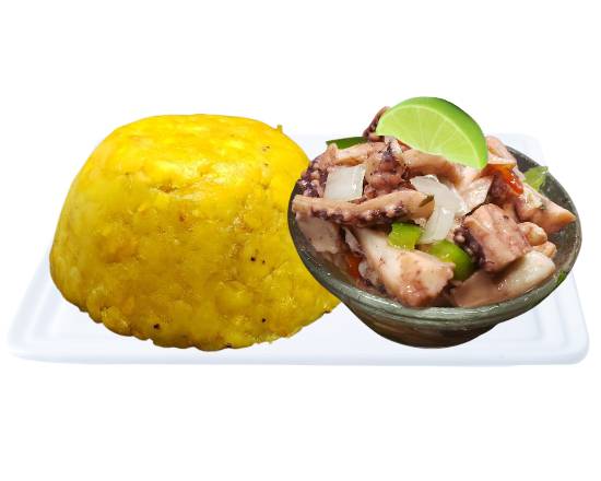 Order Octopus Stuffed Mofongo food online from 787 Mofongo store, Orlando on bringmethat.com