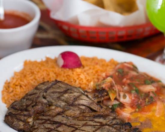 Order Carne Asada Platillo food online from La Cabaña store, Los Angeles on bringmethat.com