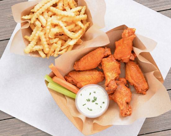 Order 6 Classic Bone-In Wings Combo food online from Wing SZN store, Chandler on bringmethat.com