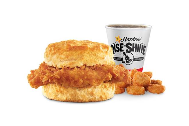 Order Hand-Breaded Chicken Biscuit Combo food online from Hardee store, Albany on bringmethat.com