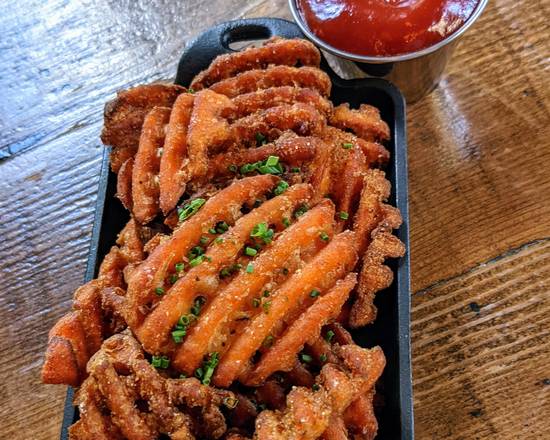 Order Sweet Poato Waffle Fries food online from Bostonia Public House store, Boston on bringmethat.com
