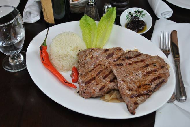 Order Beef Steak food online from Europe Cafe & Grill store, Tenafly on bringmethat.com