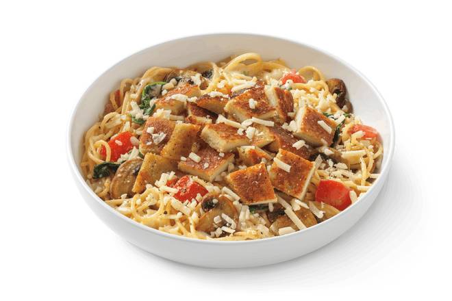 Order Alfredo MontAmore® with Parmesan-Crusted Chicken food online from Noodles & Company store, Grand Forks on bringmethat.com
