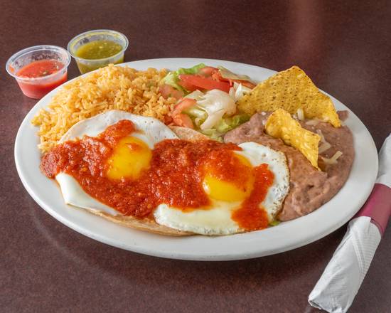 Order Huevos Rancheros food online from Los Burritos Tapatios store, Naperville on bringmethat.com