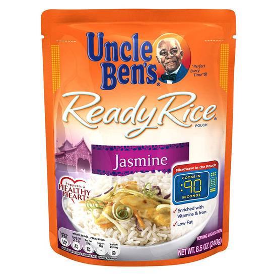 Order Ben's Ready Rice Jasmine White Rice Mircowaveable Pouch 8.5oz food online from Everyday Needs By Gopuff store, Fairfield on bringmethat.com