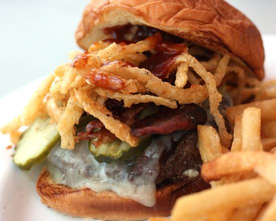 Order Boston’s BBQ Burger food online from Mama On 39 store, Huntington Beach on bringmethat.com