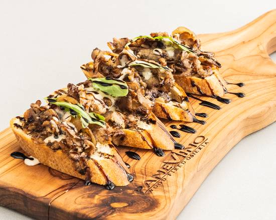 Order Shaved Ribeye Crostini food online from Osteria Panevino store, Addison on bringmethat.com