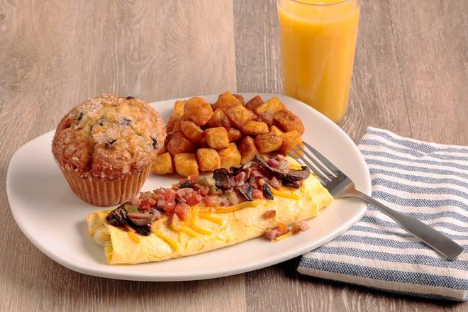 Order The Everything Omelet food online from Bakery By Perkins store, Cape Coral on bringmethat.com
