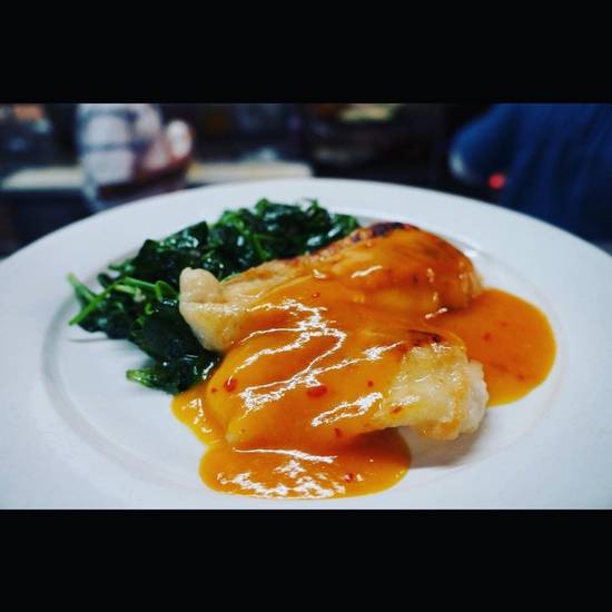 Order Hogfish or Yellowtail Mango Mojito food online from Caffe Vialetto store, Miami-Dade on bringmethat.com