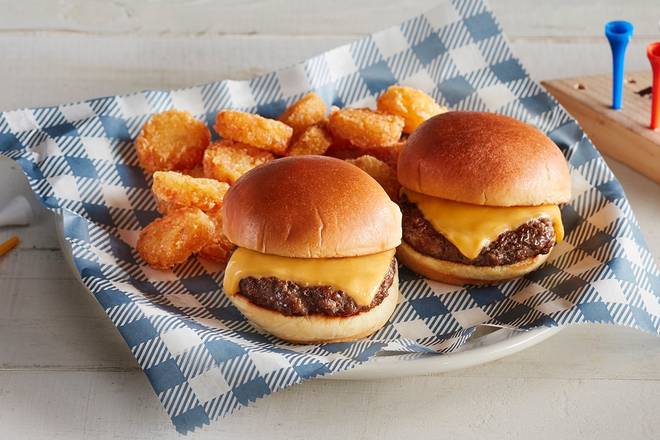 Order Lil' Barrel Cheeseburgers food online from Cracker Barrel Old Country Store store, Somerset on bringmethat.com