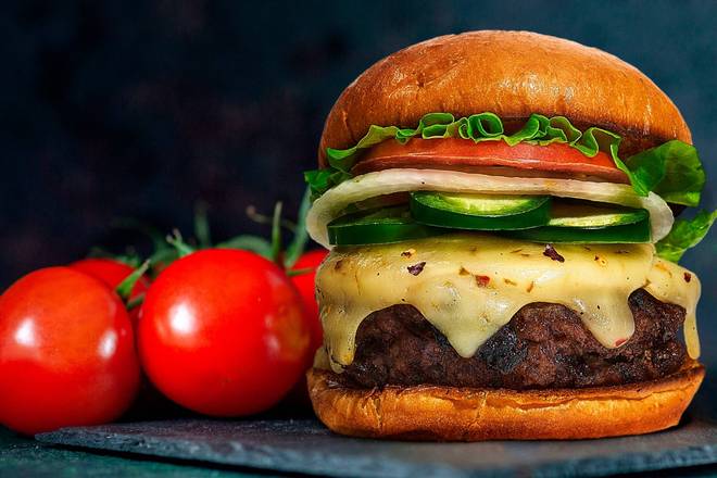 Order Jalapeno Burger  food online from Late Cravings store, Brentwood on bringmethat.com