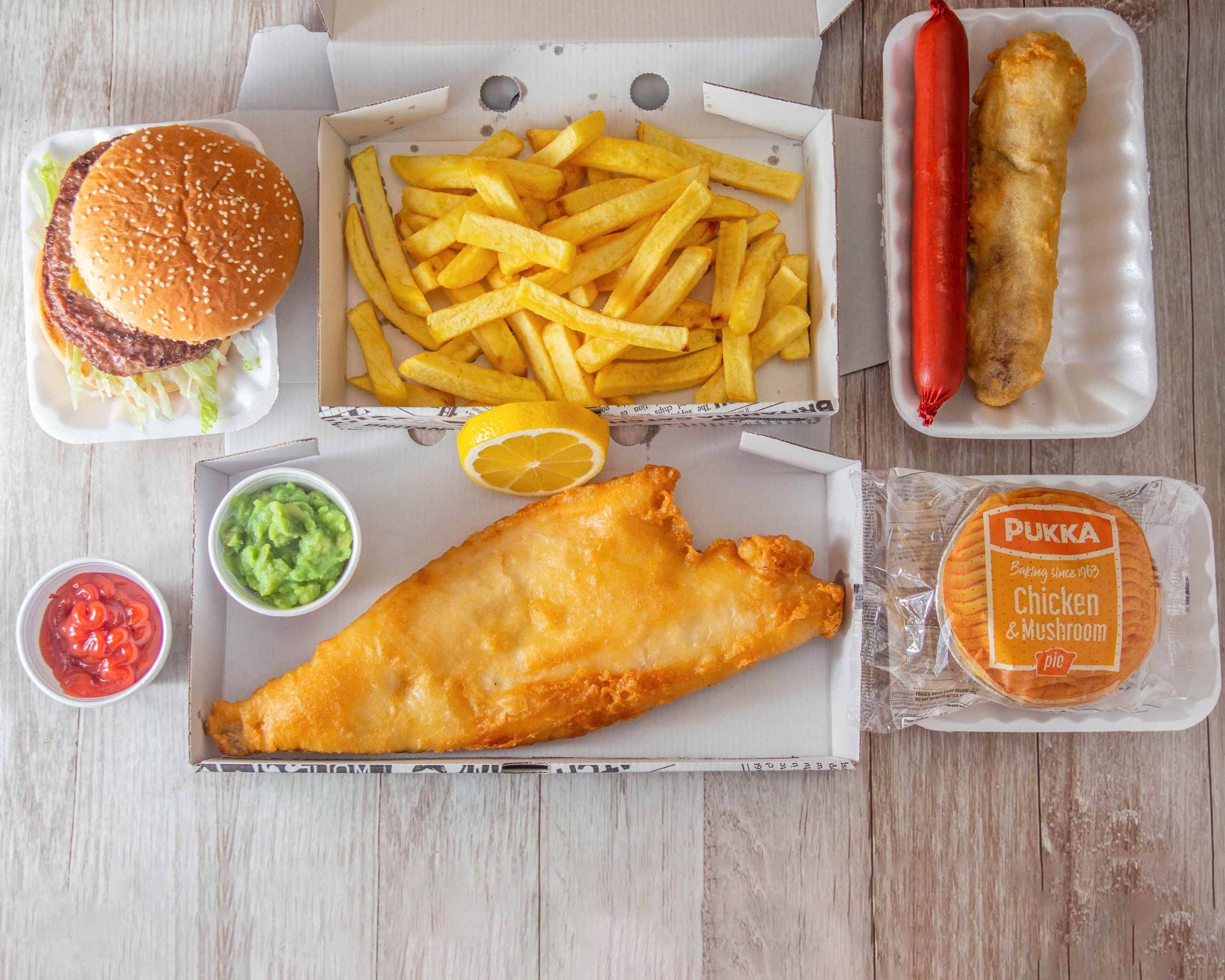 Saxon fish & chips Menu Takeaway in Biggleswade Delivery Menu