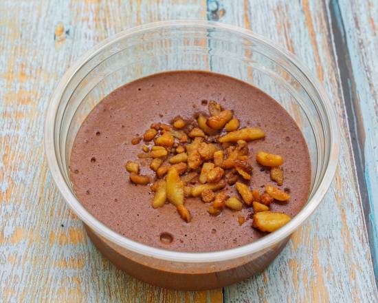 Mousse au chocolat, fleur de sel, noisettes caramélisées 🍫