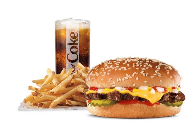 Order Big Cheeseburger Combo food online from Hardee's store, Rolesville on bringmethat.com