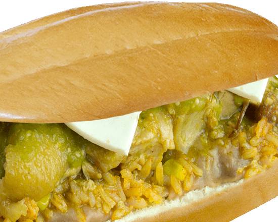 Order Torta Xochimilco food online from Las Tortas Locas store, Chamblee on bringmethat.com