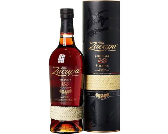 Order Ron Zacapa 23 Solera, 750mL rum (40.0% ABV) food online from Golden Ox Liquors store, Saint Augustine on bringmethat.com