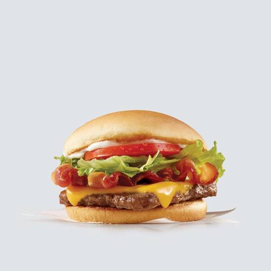 Order Jr. Bacon Cheeseburger food online from Wendy store, Dickinson on bringmethat.com
