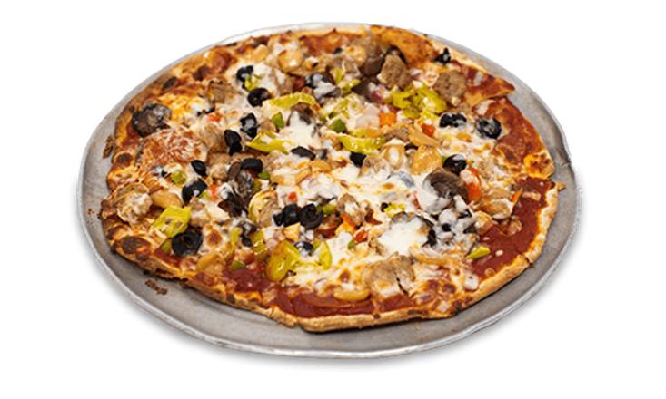 Order Jack's Garbage Pizza food online from Famous Dave's store, Woodbury on bringmethat.com