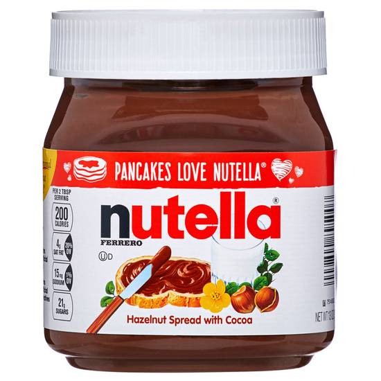 Order Nutella Chocolate Hazelnut Spread 13oz food online from Everyday Needs by Gopuff store, St. Petersburg on bringmethat.com