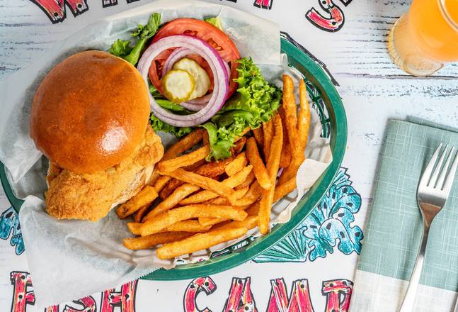 Order Whitey's Fish Sandwich food online from Whiteys Fish Camp store, Fleming Island on bringmethat.com