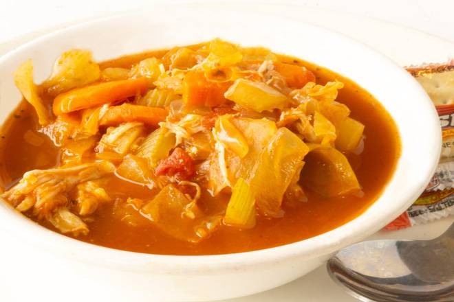 Order Homemade Chicken Veggie Soup food online from The Broken Yolk Cafe store, TEMECULA on bringmethat.com
