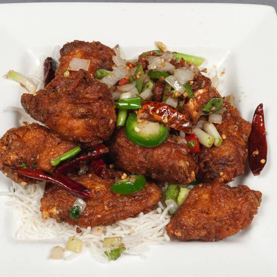 Order Salt & Pepper Chicken Wings food online from Grand House Asian Bistro store, Oklahoma City on bringmethat.com