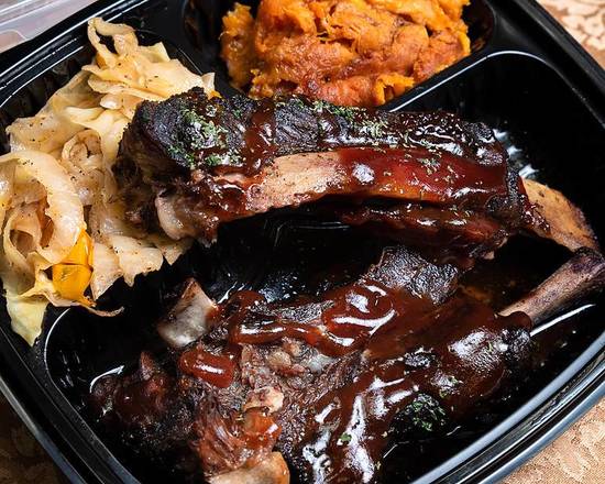 Order BBQ Beef Ribs food online from Eatible Delights Catering store, Philadelphia on bringmethat.com