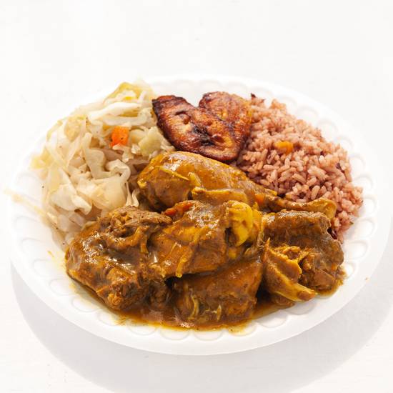 Order Curry Chicken Large food online from Lawrence Caribbean Restaurant store, Charlotte on bringmethat.com