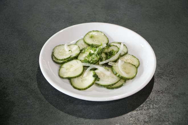 Order Cucumber Salad food online from Soho Kosher Deli store, Aventura on bringmethat.com
