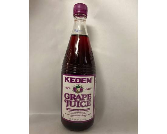 Order Kedem 100% Grape Juice (22 fl oz) food online from Mr. Kosher store, Encino on bringmethat.com