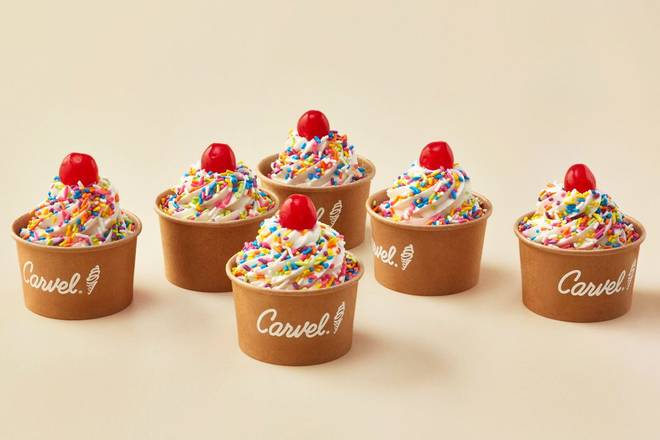 Order Sprinkle Cups (6- Pack) food online from Carvel Ice Cream Bakery store, N. Miami Beach on bringmethat.com