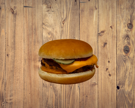 Cheese galette burger