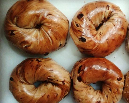 Order Cinnamon Raisin Bagel food online from Bagels Plus & Deli store, Secaucus on bringmethat.com