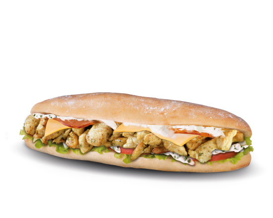Menu sandwich chicken régal