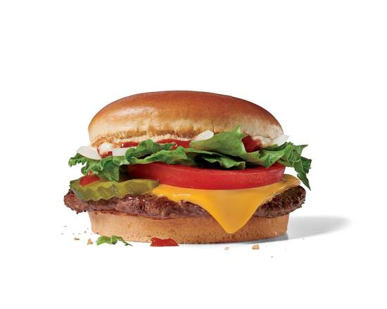 Order Jr. Jumbo Jack® Cheeseburger food online from Jack In The Box store, Castaic on bringmethat.com