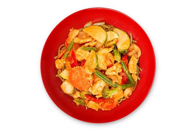 Order Red Coconut Curry Noodle Bowl food online from Bento Asian Kitchen + Sushi - Southside store, Jacksonville on bringmethat.com