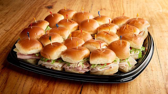 Order Deli Sliders Tray (3750 cal) food online from Jason's Deli store, Lawrence on bringmethat.com