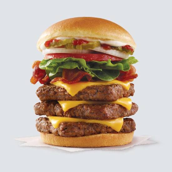 Order Big Bacon Classic Triple food online from Wendy store, Dickinson on bringmethat.com