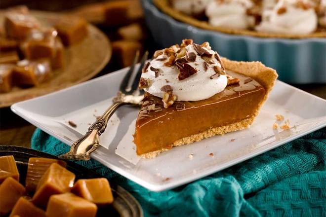 Order Ooey Gooey Caramel Pie - Slice food online from Ocharley store, Bristol on bringmethat.com