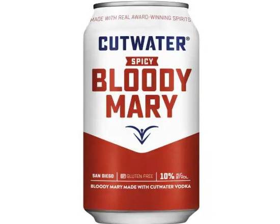 Order Cutwater Spicy Bloody Mary 12oz (10% ABV) food online from Silver Liquor Market store, Los Angeles on bringmethat.com