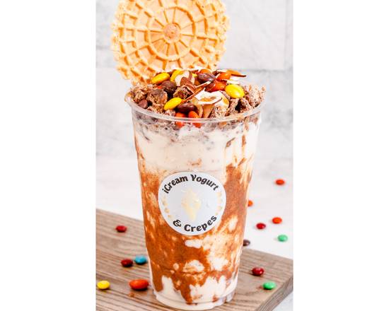 Order Almond Butter Monster Shake food online from Icream Yogurt & Crepes store, Falls Church on bringmethat.com