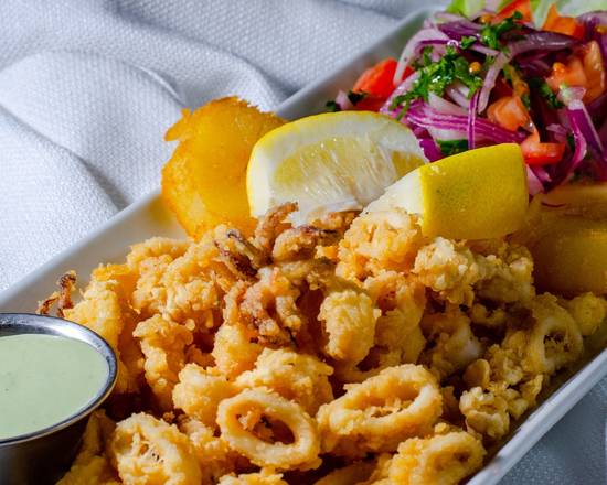 Order Chicharron De Calamares food online from El Pollo Inka store, Hermosa Beach on bringmethat.com