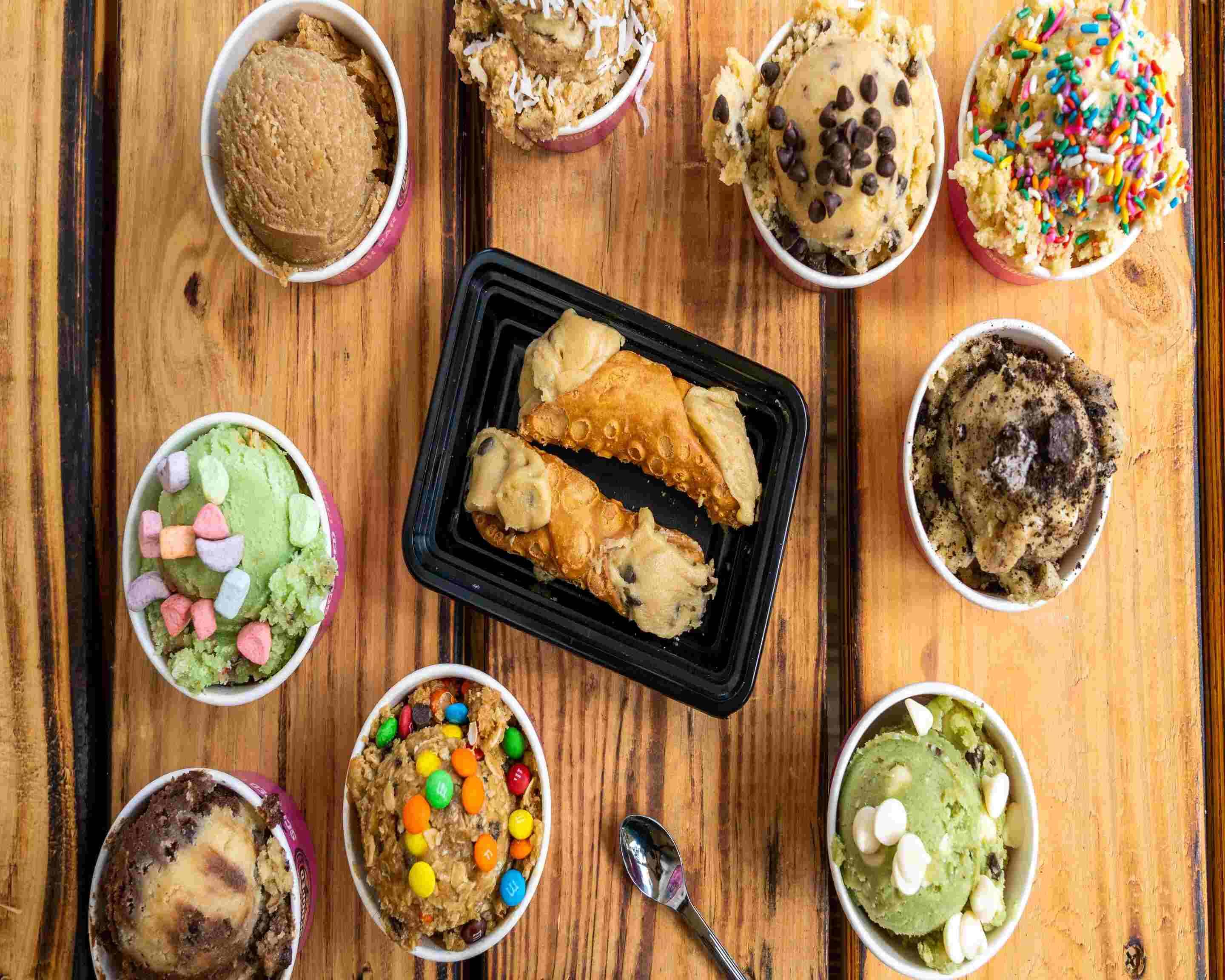 Scooped Cookie Dough Bar Menu Anaheim • Order Scooped Cookie Dough Bar