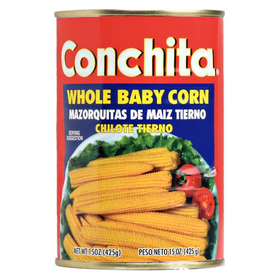 Order Conchita Whole Baby Corn 15oz food online from Everyday Needs by Gopuff store, Tampa on bringmethat.com