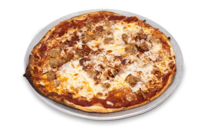 Order Four Meat Pizza food online from Famous Dave's store, Woodbury on bringmethat.com