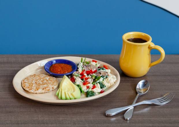 Order Protein & Veggie Egg White Scramble* food online from Snooze Am Eatery store, Westminster on bringmethat.com